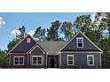 Two-story home with gray siding, stone accents, and a landscaped yard at 28 Loth Wages (Lot 28) Rd, Dacula, GA 30019