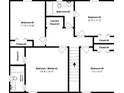 Second floor layout shows bedrooms, bathrooms, closets, and laundry room at 1580 Mary George Nw Ave, Atlanta, GA 30318