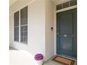 Inviting condo entryway with dark teal door at 3101 Howell Mill Nw Rd # 206, Atlanta, GA 30327