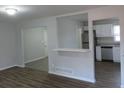 Modern kitchen with stainless steel appliances and white cabinets at 2491 Crestdale Se Cir, Atlanta, GA 30316