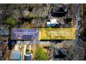 Aerial view of the property with two units, each with a two-car driveway at 120 Howard Se St, Atlanta, GA 30317