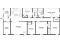 Detailed floor plan showcasing the layout of the home with labeled rooms and dimensions at 2222 Mcafee Rd, Decatur, GA 30032