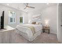 Clean bedroom with plush carpeting, neutral decor, a comfortable bed, and natural light from the windows at 396 Pratt Se Dr # 1932, Atlanta, GA 30315