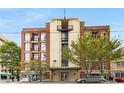 Full view of the building's exterior, highlighting its architectural details at 123 Luckie Nw St # 2210, Atlanta, GA 30303