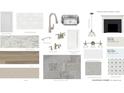 Selection of design options, including kitchen backsplash, countertops, hardware and flooring at 6935 Melody Ridge Rd, Buford, GA 30518