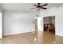 Hardwood floor living room, with dining area view at 1468 Briarwood Ne Rd # 1307, Brookhaven, GA 30319