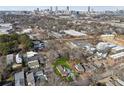 Aerial view showing the church and surrounding neighborhood at 193 Gibson St, Atlanta, GA 30316