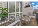 Private deck with modern metal furniture, perfect for relaxing at 687 Banton Nw Dr, Atlanta, GA 30318
