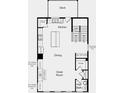 Main level with kitchen, dining area, great room, and half bath at 215 Maycrest Path, Tucker, GA 30084