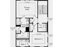 Primary suite with tray ceiling, second bedroom, and laundry room at 215 Maycrest Path, Tucker, GA 30084