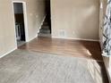 Inviting living room featuring hardwood floors and a cozy atmosphere at 860 Flat Shoals Rd, Atlanta, GA 30349