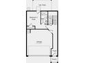 Lower level floorplan showing bedroom suite, bathroom, garage, and optional patio at 213 Maycrest Path, Tucker, GA 30084