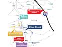 Shoal Creek location map highlighting nearby schools, hospital, and highways at 12029 Conrad Circle, Hampton, GA 30228
