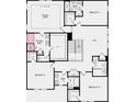 Second floor plan showing bedrooms and laundry at 72 Sheryl Way, Loganville, GA 30052