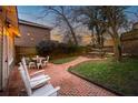 Landscaped backyard with firepit and patio at 713 United Se Ave, Atlanta, GA 30312