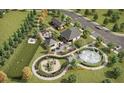 Aerial view of community amenities, including playground and pavilion at 2094 Moss Hill Road, Stone Mountain, GA 30088