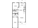 First floor shows a functional floorplan, including a kitchen, dining room, Gathering room, laundry, and garage at 1016 Weatherwood Pl, Conyers, GA 30012