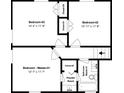 Floorplan featuring bedrooms, closets, and bathroom layout at 2458 Haverford Way, Decatur, GA 30032