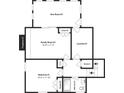 Floorplan featuring a sun room, Gathering room, laundry, bedroom, and bathroom at 2458 Haverford Way, Decatur, GA 30032