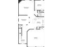 First floor plan featuring a Gathering room, kitchen, and bedroom at 7502 Springbox Dr, Fairburn, GA 30213