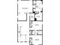Second floor plan with Primary bedroom and two additional bedrooms at 7502 Springbox Dr, Fairburn, GA 30213