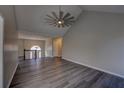 Spacious living room featuring wood floors, vaulted ceilings and abundant natural light at 3640 Autumn View Nw Dr, Acworth, GA 30101