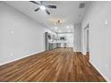 Open concept living space with kitchen and hardwood floors at 452 Lindsay Nw St, Atlanta, GA 30314