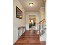 Bright entryway with hardwood floors and staircase at 5105 Deepwater Cv, Acworth, GA 30101