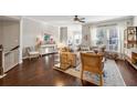 Spacious living room with hardwood floors and stylish furniture at 1184 Warner Park Ct, Decatur, GA 30033