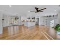 Spacious kitchen boasts an island, stainless steel appliances, and hardwood floors at 40 Rhodes Dr, Marietta, GA 30068