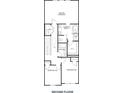 Second floor plan featuring Primary bedroom, two additional bedrooms, and bathrooms at 2804 Lillian Ln, Douglasville, GA 30135