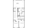 Second floor plan featuring bedrooms, bathrooms and laundry at 2804 Lillian Ln, Douglasville, GA 30135
