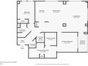 Floor plan showing a 1-bedroom, 1-bathroom condo with an open living area at 565 Peachtree Ne St # 804, Atlanta, GA 30308