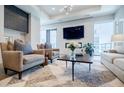 Cozy living room area with comfortable seating and large windows at 40 12Th Ne St # 1701, Atlanta, GA 30309