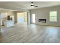 Open concept living room with kitchen and dining area views at 168 Silvercrest Dr, Acworth, GA 30101