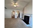Bright living room featuring a fireplace and open layout, perfect for entertaining and everyday living at 3745 Hudson Ct, Rex, GA 30273
