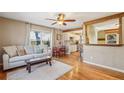 Spacious living room features hardwood floors and an open layout at 3001 Hilltop Dr, Atlanta, GA 30341