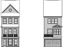 Two townhome elevations, one with a garage, one without at 1979 Flying Scotsman Dr # 16, Kennesaw, GA 30144