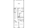 Second floor floorplan showcasing the primary bedroom, two additional bedrooms, and bathrooms at 2800 Lillian Ln, Douglasville, GA 30135