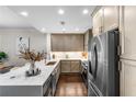 Modern kitchen with stainless steel appliances and hardwood floors at 270 17Th Nw St # 1608, Atlanta, GA 30363