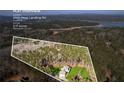 Aerial view showing home's location on a 5.17-acre lot at 3505 Moss Landing Rd, Acworth, GA 30102