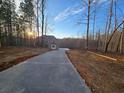 Long driveway leading to a two-story house in a wooded area at 7449 Waterview Cv, Douglasville, GA 30135