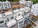 Aerial view of townhome community under construction at 1779 Beckham Ne Pl # 58, Atlanta, GA 30324