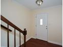 Bright entryway with hardwood floors and staircase at 1190 Ashborough Se Dr # C, Marietta, GA 30067