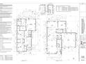 Architectural drawing showing first and second story floor plans for new home construction at 2318 Polar Rock Sw Ter, Atlanta, GA 30315