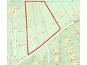 Plot map highlighting a large lot of land available for sale at 251 Mount Vernon Ne Hwy, Atlanta, GA 30328