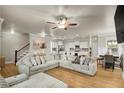 Spacious living room with hardwood floors and open floor plan at 2652 Tilson Rd, Decatur, GA 30032