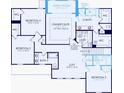 Upper floor plan with owner's suite, 3 bedrooms, and a loft area at 5270 Birch Valley Rd, Cumming, GA 30028