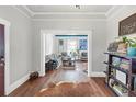 Bright living room featuring hardwood floors, neutral walls, and a welcoming view at 2507 Maple St, Atlanta, GA 30344