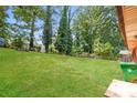 Large backyard with lush green grass and trees at 3141 Bellgreen Way, Decatur, GA 30032